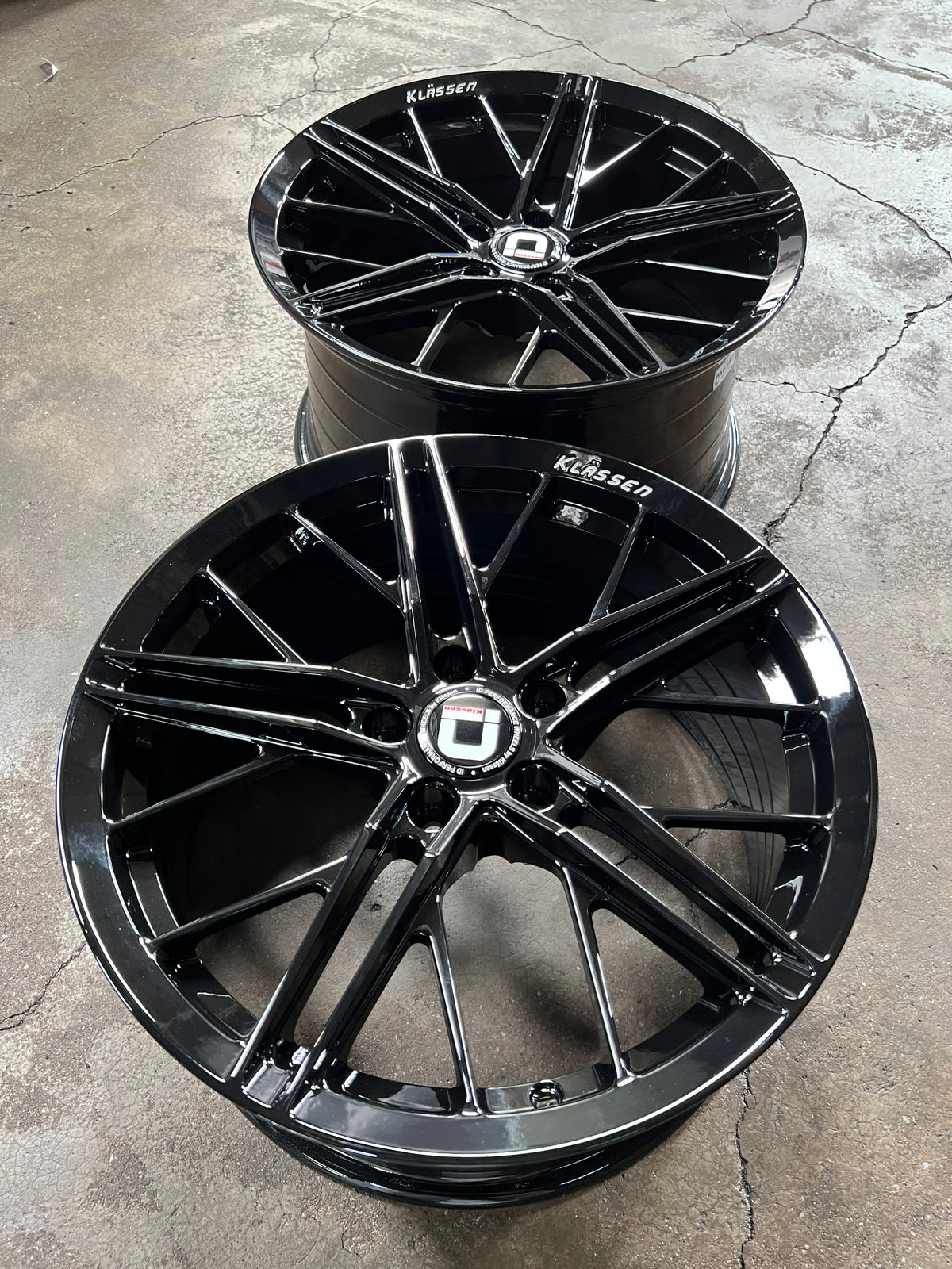 New 18X8.5 ET43 18X9.5 ET43 Klassen ID F53R (4 wheel) Black 5X114.3