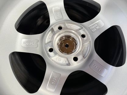 New 15X7 ET32 JS Work Meister Rim (4 wheel) 4X100 Gloss Silver 4X100