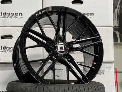 New 18X8.5 ET43 18X9.5 ET43 Klassen ID F53R (4 wheel) Black 5X112