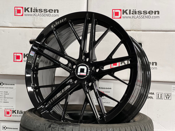 New 18X8.5 ET43 18X9.5 ET43 Klassen ID F53R (4 wheel) Black 5X114.3