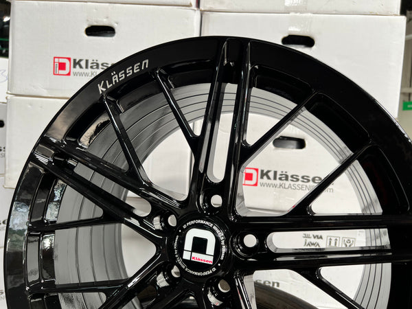 New 18X8.5 ET43 18X9.5 ET43 Klassen ID F53R (4 wheel) Black 5X114.3