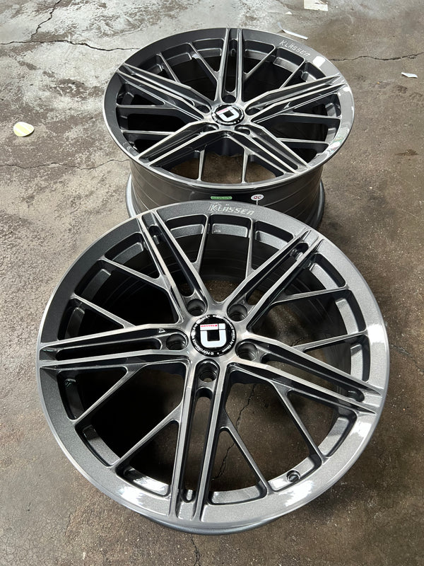 New 18X8.5 ET43 18X9.5 ET43 Klassen ID F53R (4 wheel) 5X114.3 Gunmetal