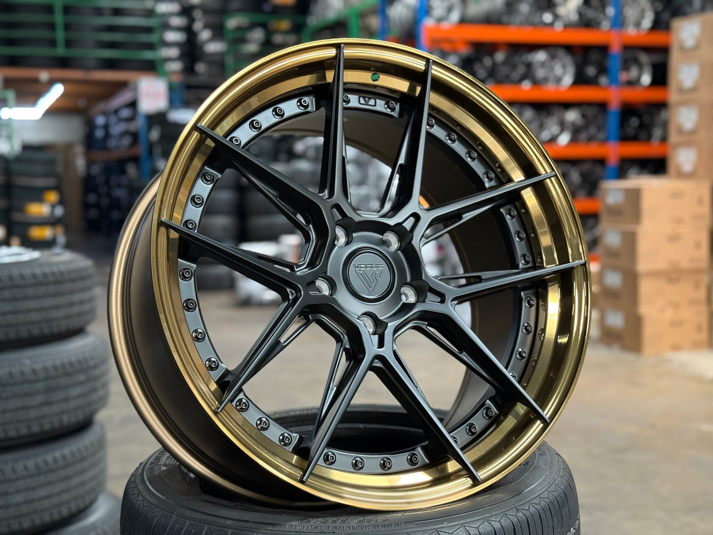 New 20x8.5 ET33 20x10 ET40 Vogue Wheel X01 (4 wheel) 5x120 Black Gold