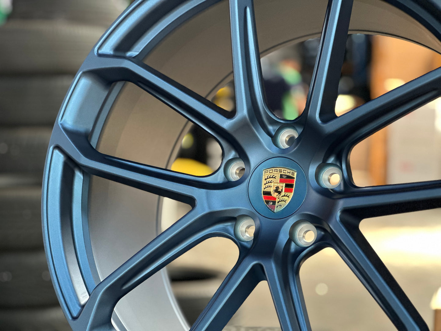 New 22x10 ET48 22x11.5 ET61 Overdrive Forged Porsche Cayenne GTS Matte BLUE 5x130 (4 wheels)