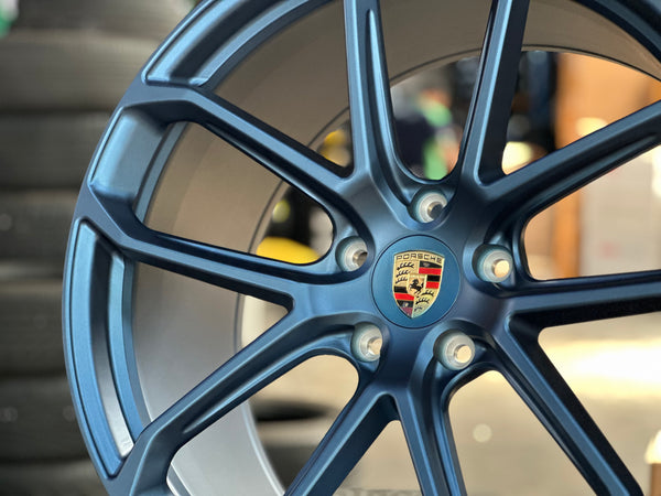 New 22x10 ET48 22x11.5 ET61 Overdrive Forged Porsche Cayenne GTS Matte BLUE 5x130 (4 wheels)