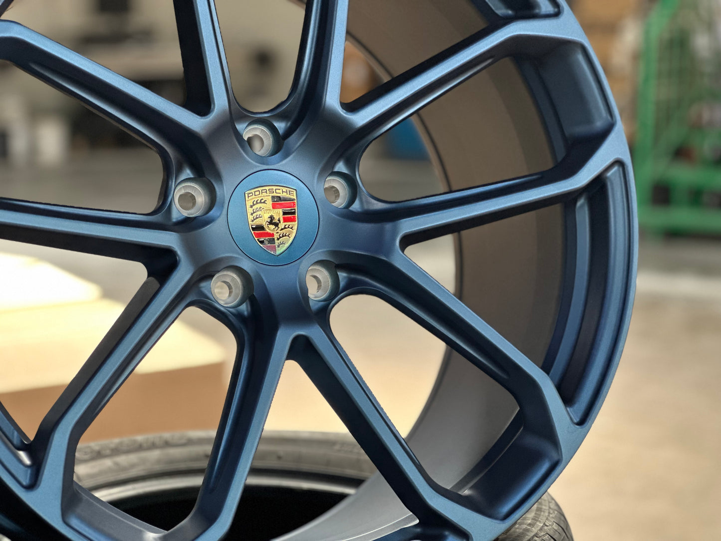 New 22x10 ET48 22x11.5 ET61 Overdrive Forged Porsche Cayenne GTS Matte BLUE 5x130 (4 wheels)