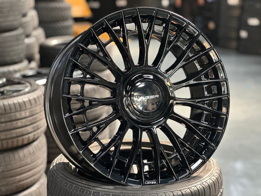 NEW 20X9J ET35 Lenso Apollo (4 wheel) 5X114.3 Black