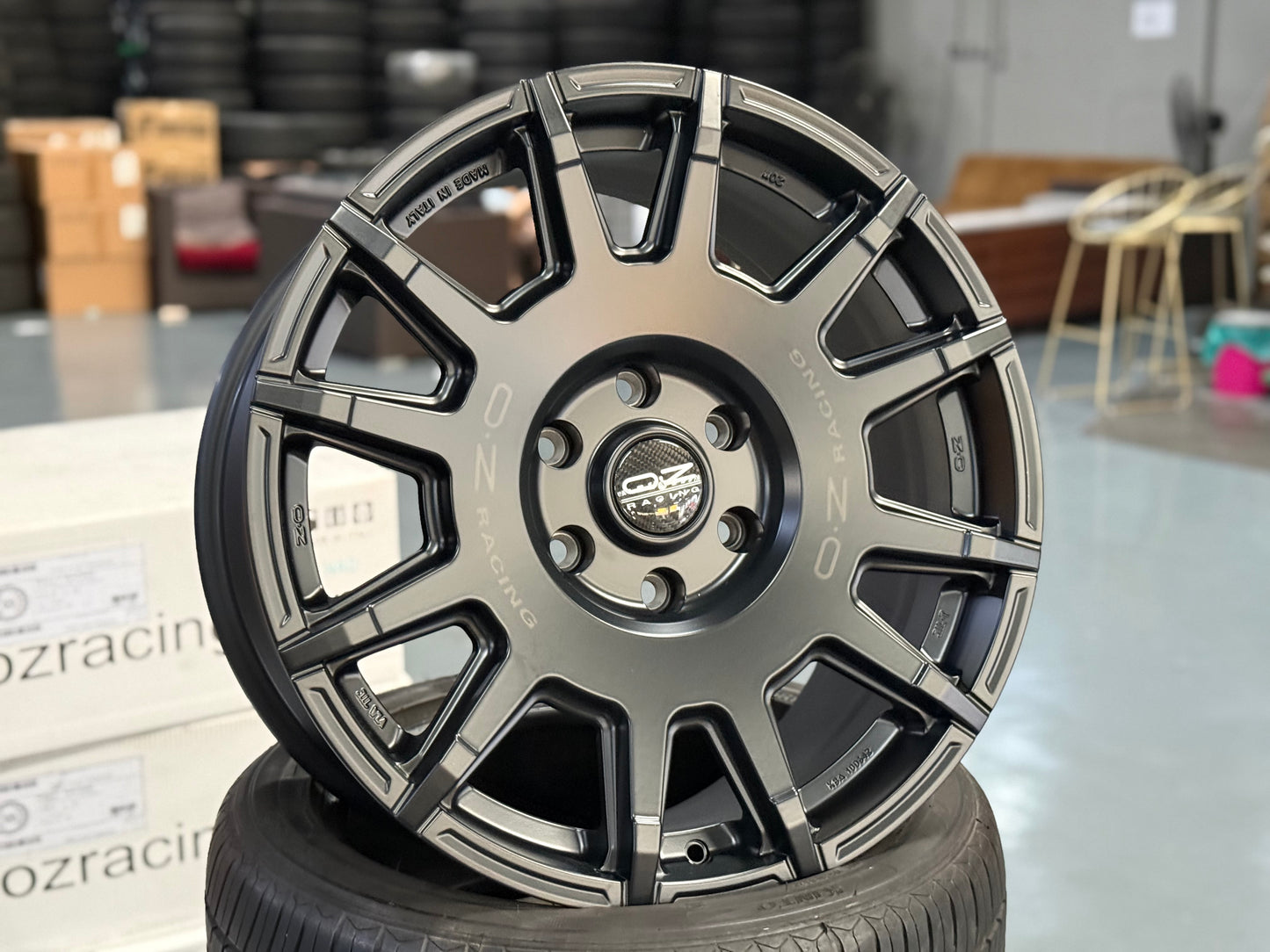 New 20x9 ET45 OZ Racing Rally Legend (4 wheel) 6x139.7 Matte Black