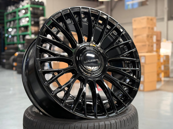 New 20x9 ET35 Lenso Apollo (4 wheel) 5x108 Gloss Black
