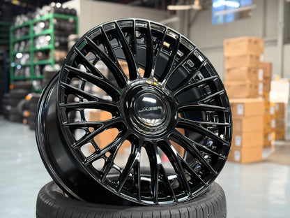 New 20x9 ET35 Lenso Apollo 5x108 5x120 Black