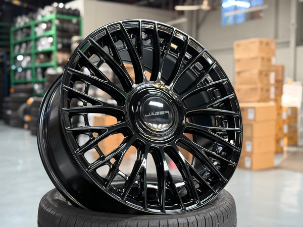 New 20x9 ET35 Lenso Apollo (4 wheel) 5x120 Gloss Black