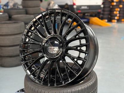 New 20x9 ET35 Lenso Apollo (4 wheel) 5x108 Gloss Black