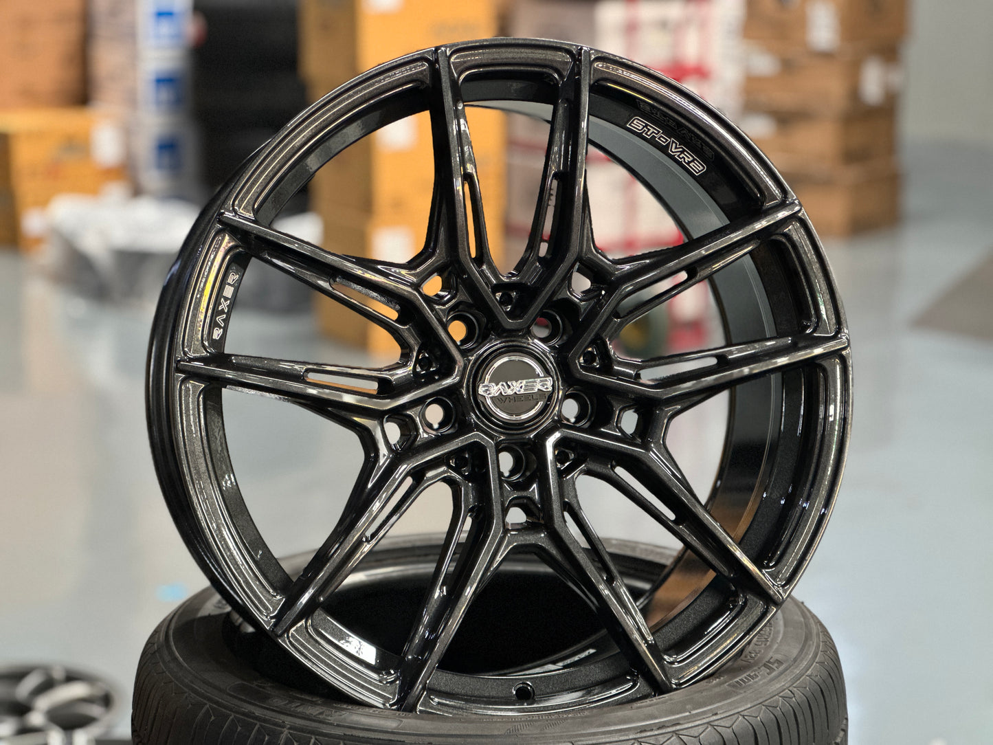 New 20 inch 20x8.5 ET35 Raxer STVR2 Flow Formed rim 5x108 (4 Wheels)
