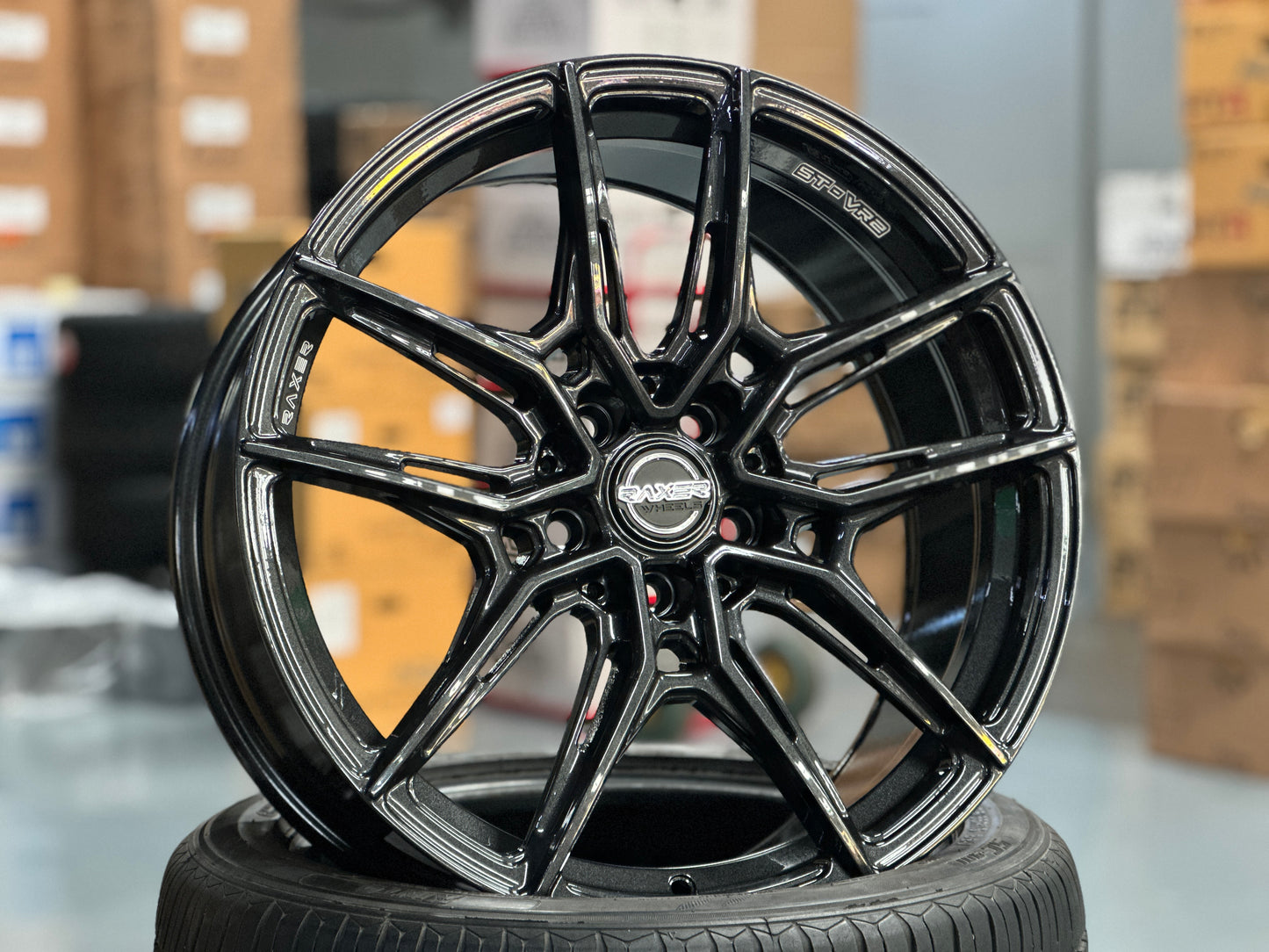 New 20 inch 20x8.5 ET35 Raxer STVR2 Flow Formed rim 5x108 (4 Wheels)