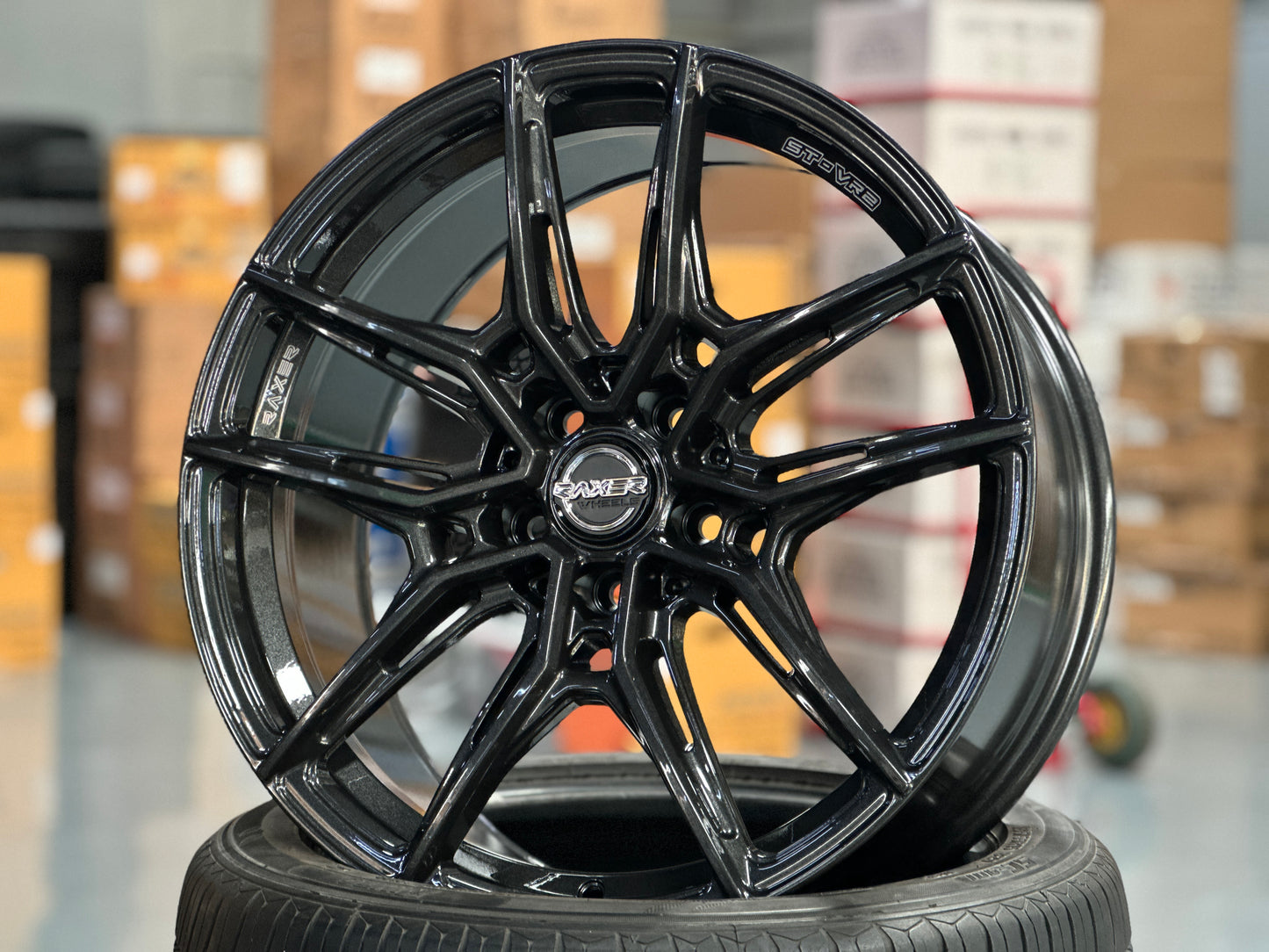 New 20 inch 20x8.5 ET35 Raxer STVR2 Flow Formed rim 5x108 (4 Wheels)