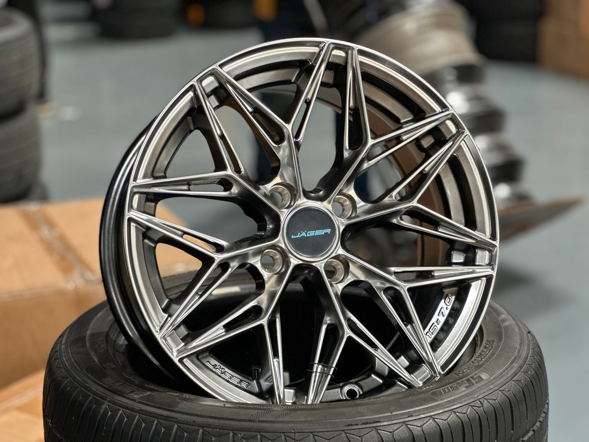 NEW 15X7 ET35 Lenso Buck Rim Hyper Black 4X100