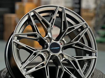 NEW 15X7 ET35 Lenso Buck Rim Hyper Black 4X100