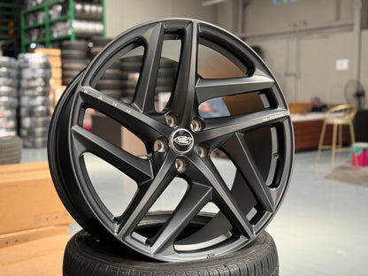 New 22x10 ET30 Overdrive Forged Kahn Forged Type 52 (4 wheel) 5x120 Matte Black