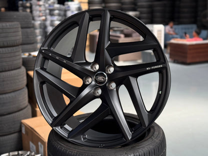 New 22x10 ET30 Overdrive Forged Kahn Forged Type 52 (4 wheel) 5x120 Matte Black