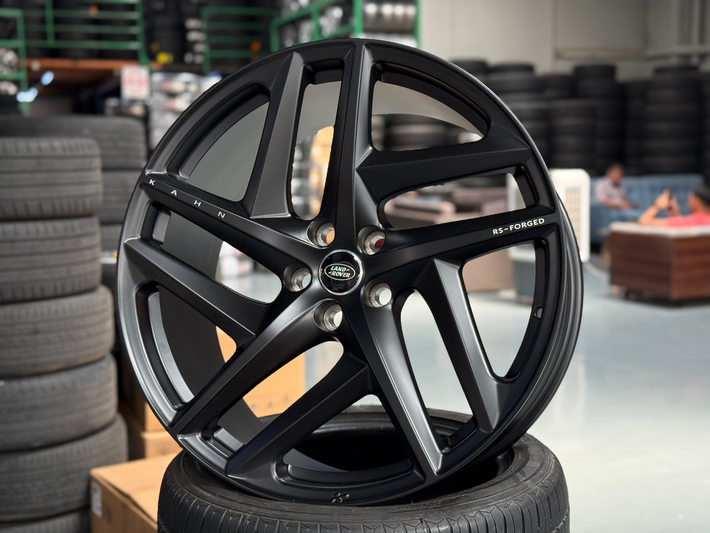 New 22x10 ET30 Overdrive Forged Kahn Forged Type 52 (4 wheel) 5x120 Matte Black