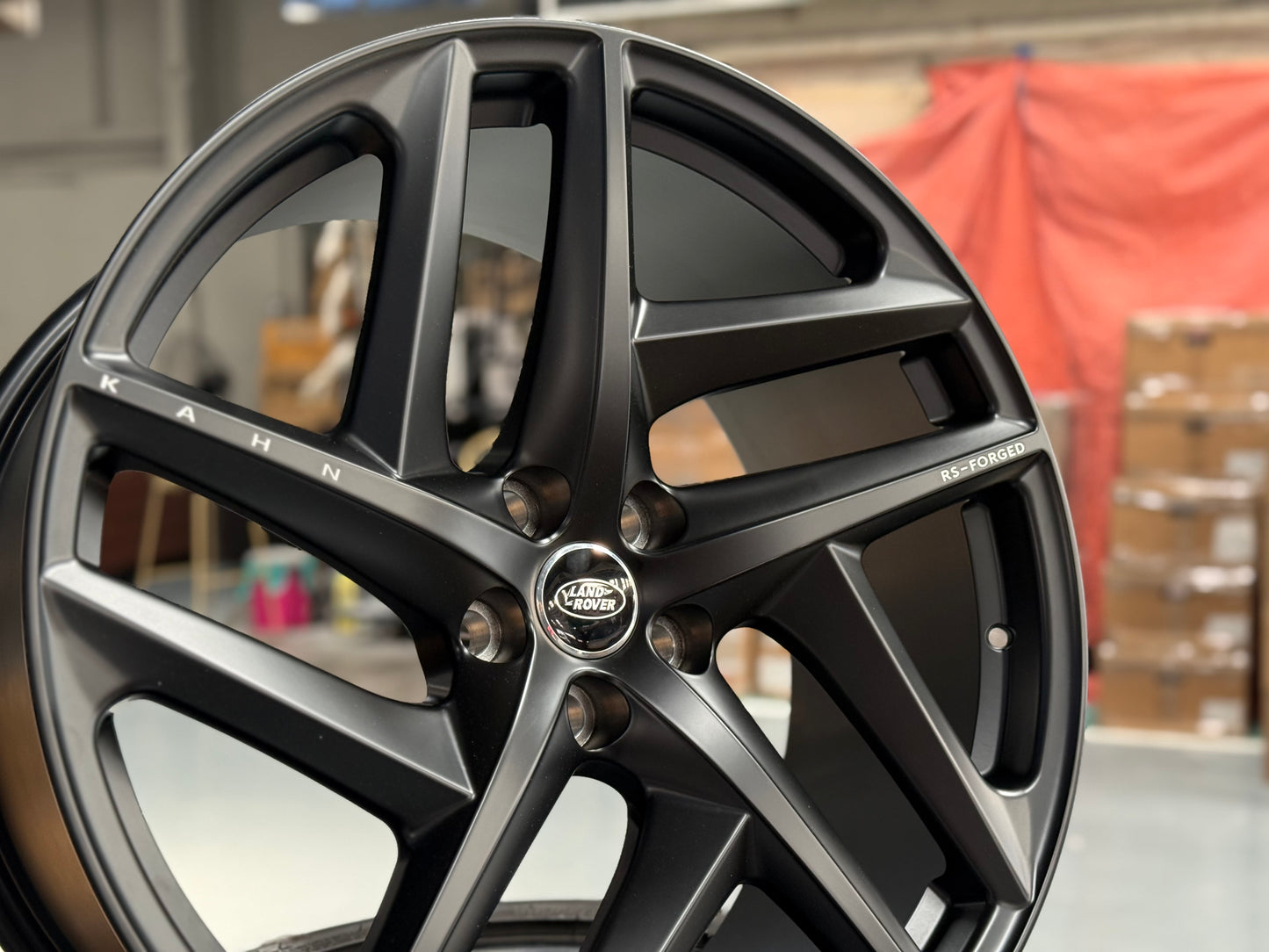 New 22x10 ET30 Overdrive Forged Kahn Forged Type 52 (4 wheel) 5x120 Matte Black