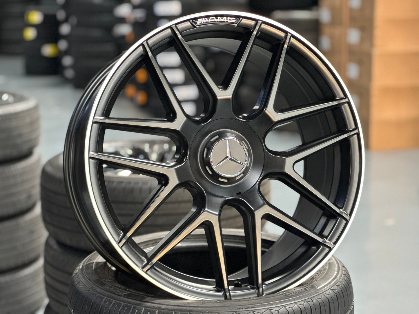 [Bundle] 20x9.5 ET43 Mercedes AMG (2 wheel) 5x112 Matte Black