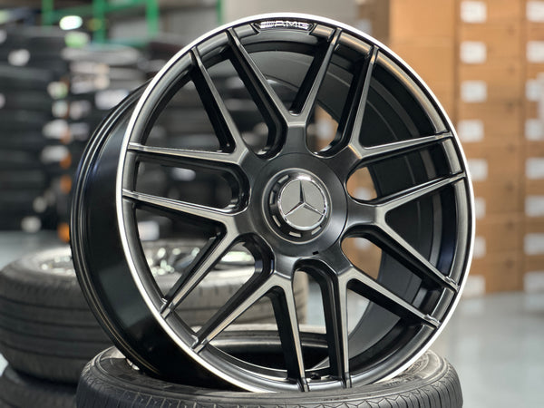 New 20x8.5 ET38 20x9.5 ET43 Mercedes AMG (4 wheel) 5x112 Matte Black