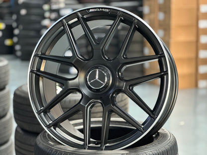 New 20x8.5 ET38 20x9.5 ET43 Mercedes AMG (4 wheel) 5x112 Matte Black