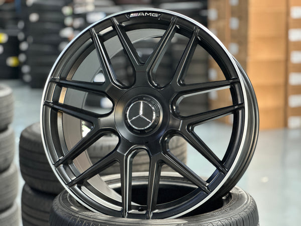 New 20x8.5 ET38 20x9.5 ET43 Mercedes AMG (4 wheel) 5x112 Matte Black