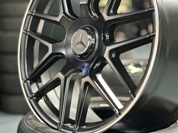 New 20x8.5 ET38 20x9.5 ET43 Mercedes AMG (4 wheel) 5x112 Matte Black