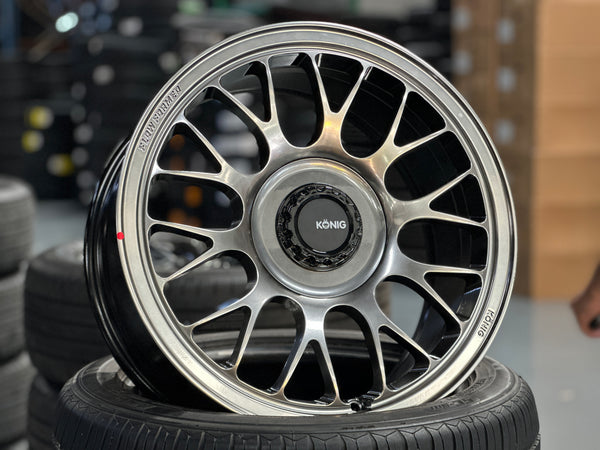 New 17X8 ET36 Konig MRK1 Rim (4 wheel) Gloss Gunmetal 5X100