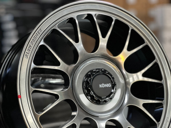 New 17X8 ET36 Konig MRK1 Rim (4 wheel) Gloss Gunmetal 5X100