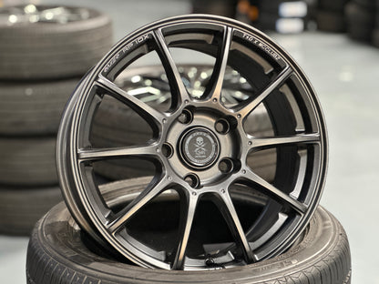 NEW 16X7 ET42 Raxer RP10X Flow Formed Rim Dark Graphite 5X114.3