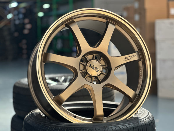 New 18X8.5 ET42 Mugen Design GP Rim (4 wheel) MATTE BRONZE 5X114.3