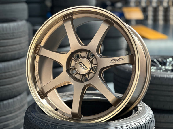 New 18X8.5 ET42 Mugen Design GP Rim (4 wheel) MATTE BRONZE 5X114.3