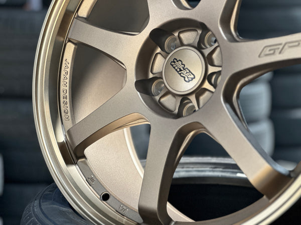 New 18X8.5 ET42 Mugen Design GP Rim (4 wheel) MATTE BRONZE 5X114.3