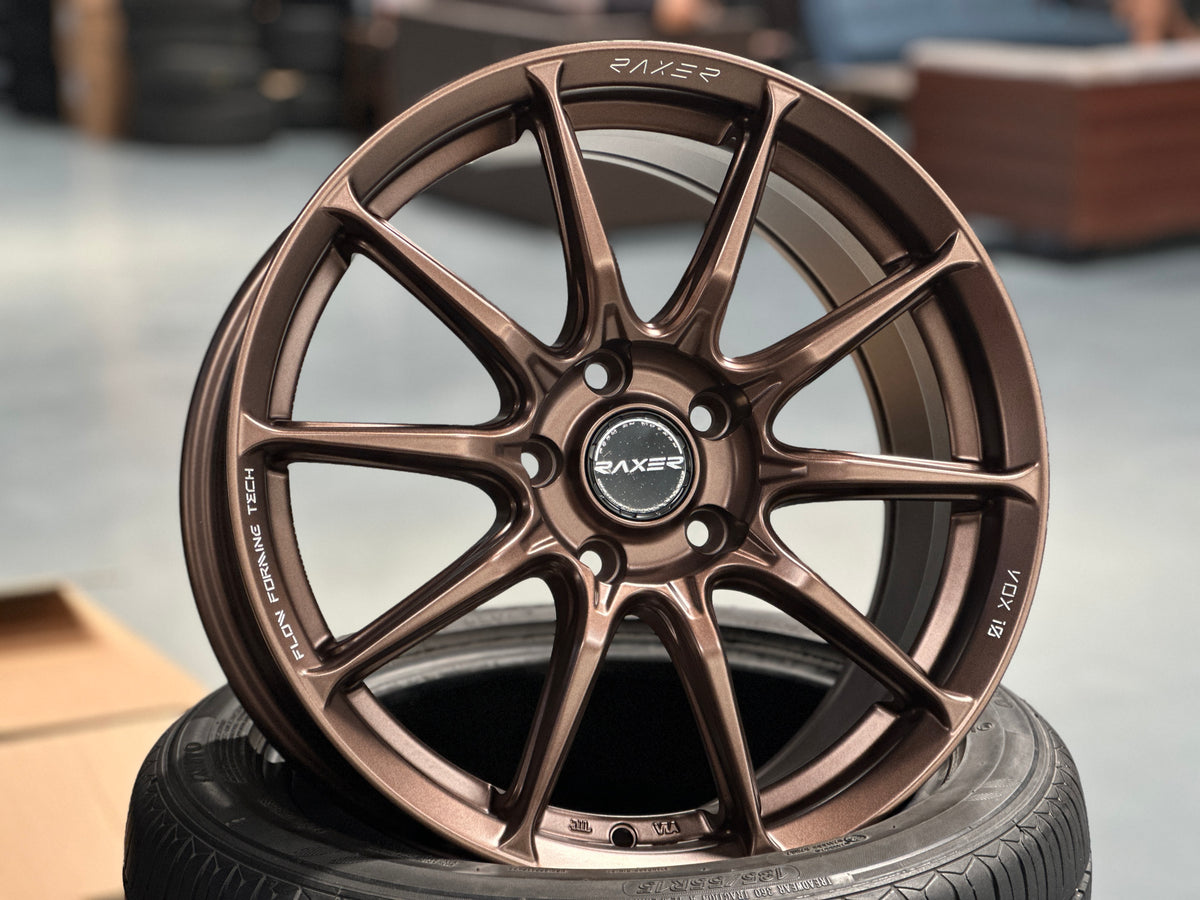 New 17X7.5 ET40 Raxer VOX10 (4 wheel) 5X114.3 Bronze