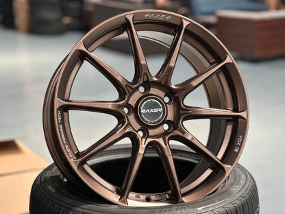 New 17X7.5 ET40 Raxer VOX10 (4 wheel) 5X114.3 Bronze