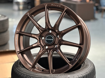 New 17X7.5 ET40 Raxer VOX10 (4 wheel) 5X114.3 Bronze