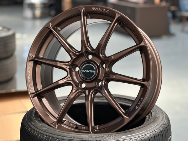 New 17X7.5 ET40 Raxer VOX10 (4 wheel) 5X114.3 Bronze