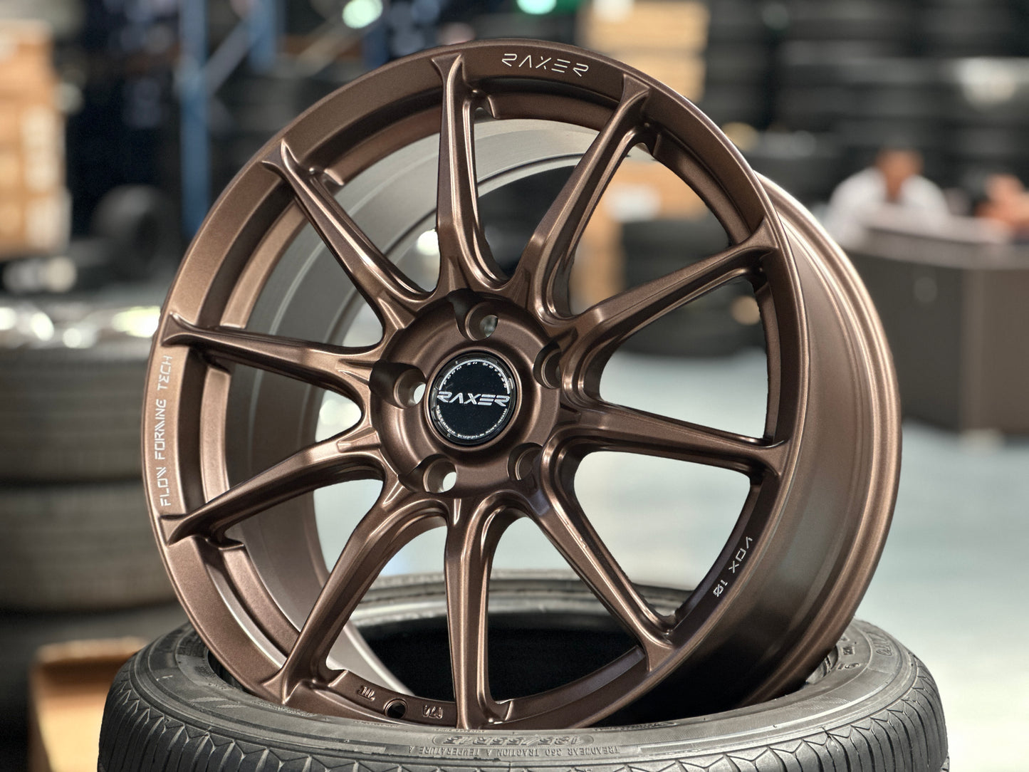 New 17X7.5 ET40 Raxer VOX10 (4 wheel) 5X114.3 Bronze
