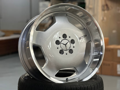 New 19x8.5 ET35 19x9.5 ET35 Tyrim Mercedes Monoblock (4 wheels) Silver 5X112