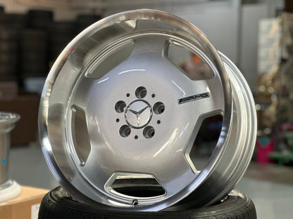 New 19x8.5 ET35 19x9.5 ET35 Tyrim Mercedes Monoblock (4 wheels) Silver 5X112