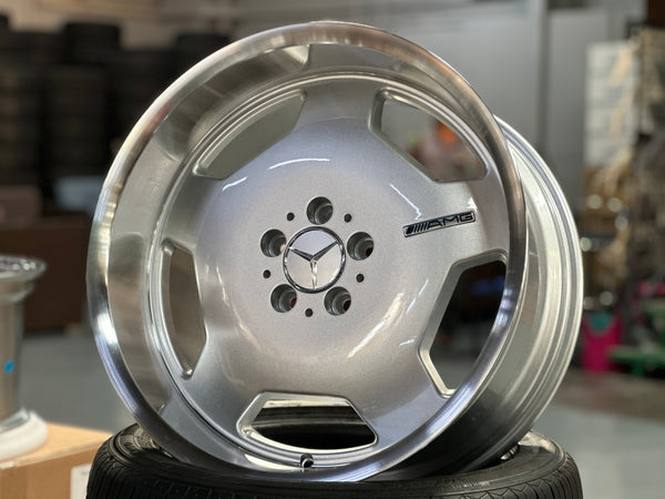 New 19x8.5 ET35 19x9.5 ET35 Tyrim Mercedes Monoblock (4 wheels) Silver 5X112
