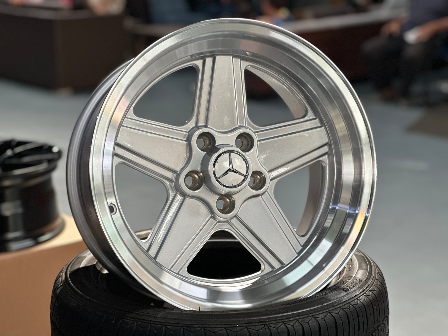 [BUNDLE] New 17X8 ET12 Mercedes Penta Design (2 wheel) 5X112