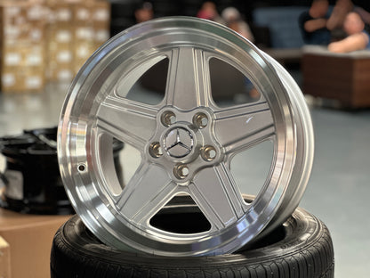 New 17X8 ET12 17X9 ET12 Mercedes Penta Design (4 wheel) Silver 5X112
