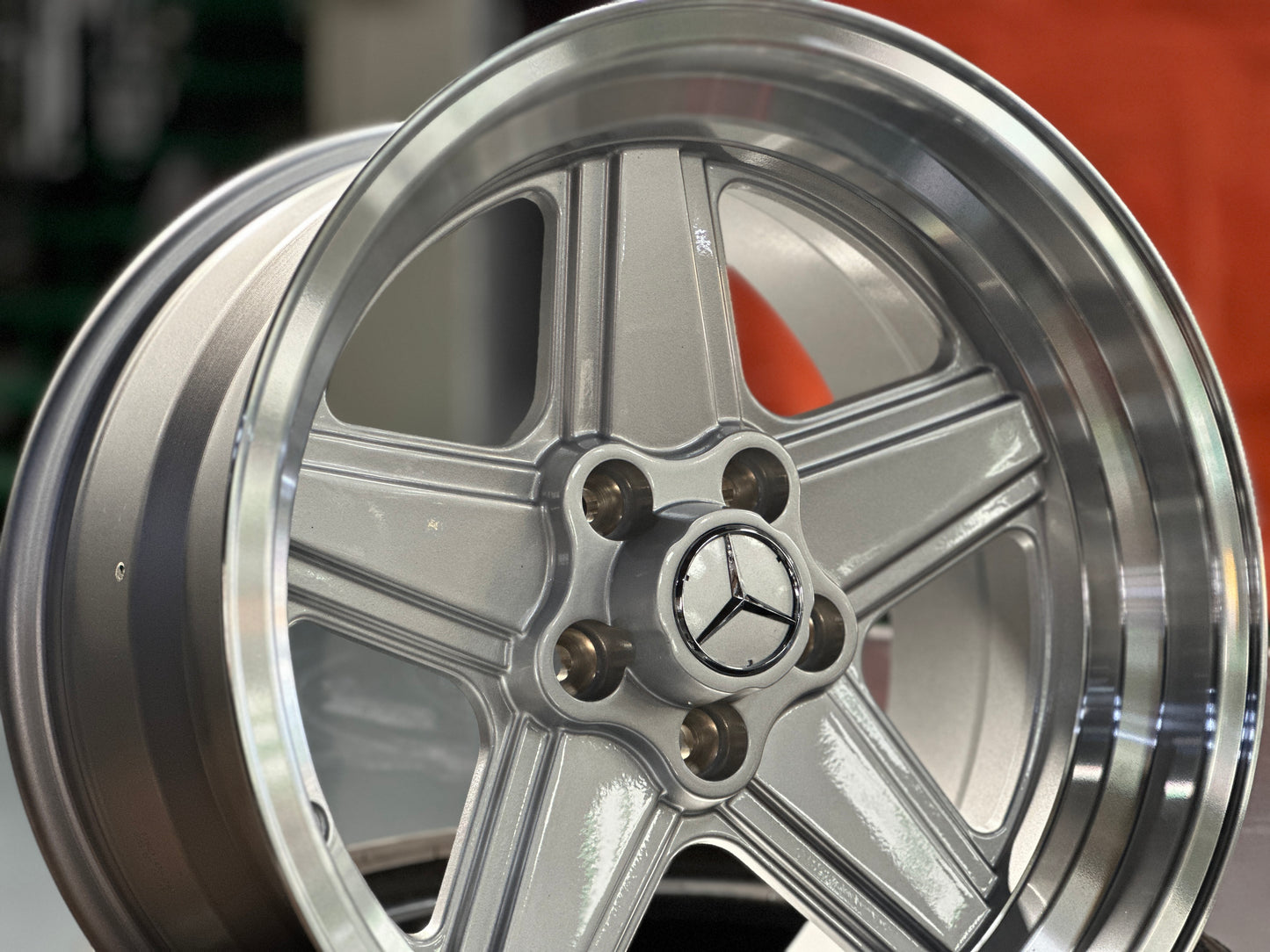 New 17X8 ET12 17X9 ET12 Mercedes Penta Design (4 wheel) Silver 5X112