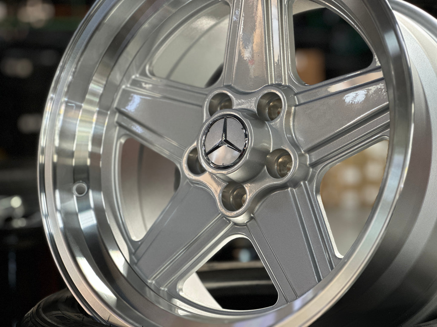 New 17X8 ET12 17X9 ET12 Mercedes Penta Design (4 wheel) Silver 5X112