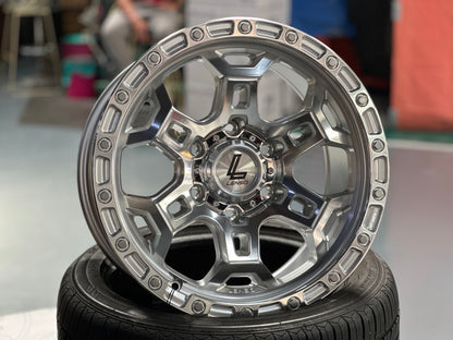 NEW 17X9 ET12 Lenso Argo Rim (4 wheel) 6X139.7 Silver Polished