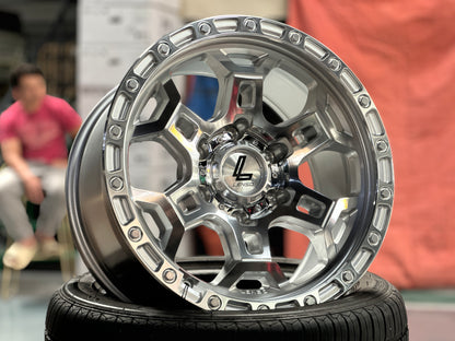 NEW 17X9 ET12 Lenso Argo Rim (4 wheel) 6X139.7 Silver Polished